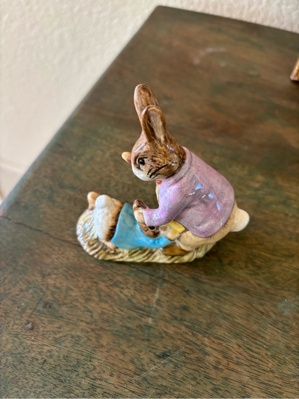 Beatrix Pitter’s Mr. Benjamin Bunny & Peter Rabbit Figurine